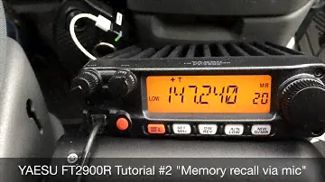 FT2900R memory recall with the DTMF mic. Direct access