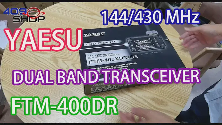 YAESU FTM 400DR  C4FM FDMA / FM | 144/430 MHz DUAL BAND TRANSCEIVER | UNBOXING