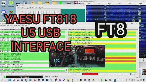 YAESU FT-818 FT8 -  U5 LINK USB adatper for digimodes