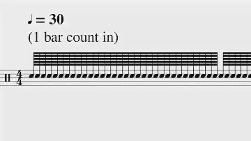 How one bar of 128th notes sounds at 30bpm