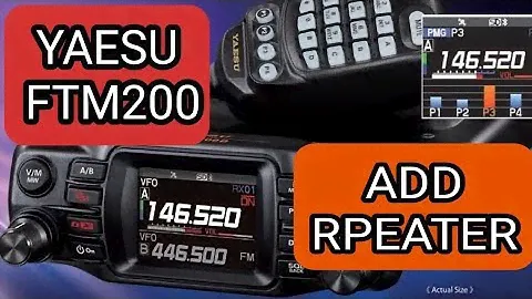 YAESU FTM-200 Add Gb3fi 70cm Repeater, Save to Memory & Tag