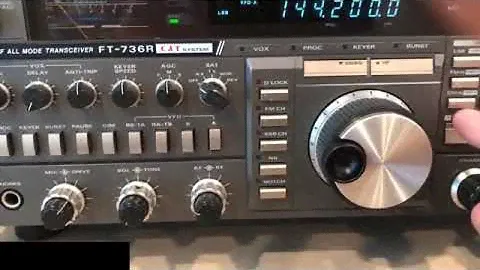 Unboxing Yaesu 736R All Mode Ham Radio Transceiver.