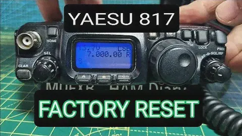 YAESU 817/8 FACTORY RESET & PARTIAL RESET