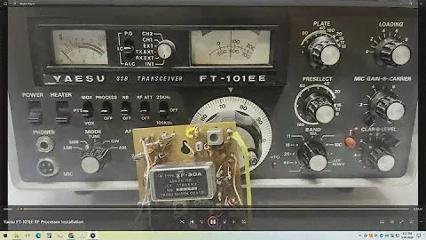 Yaesu FT 101EE RF Speech Processor Installation