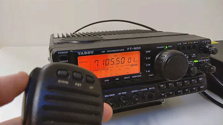 FT-900, RF Gain max, FM mode, transmit failure.