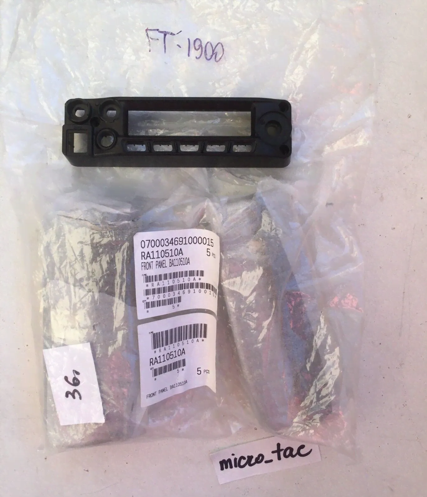 Yaesu FT-1900R Front Panel RA110510A 0700034691000015 36