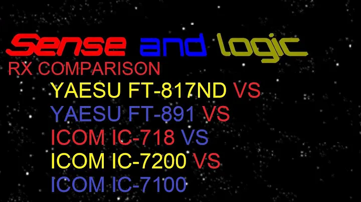 Receiver Audio  (RX) comparison – Yaesu vs ICOM