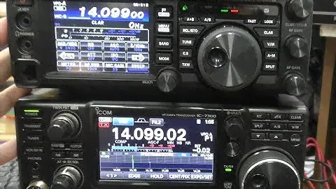 Сравнение динамики FT-991, IC-7300 и VisAir