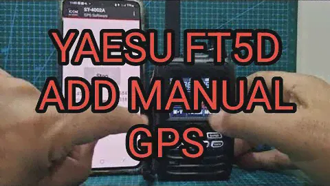 YAESU FT5D Enter and Select Manual GPS Location