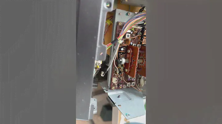 Yaesu FT-102 cast aluminum face loosened and shafts to RF board removed. Get RF board OUT.
