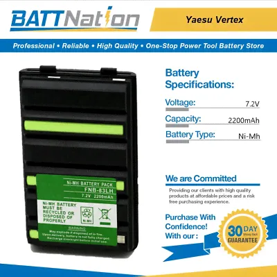 7.2V 2200mAh NiMh battery for Yaesu Vertex fnb 83 FT 60R FT 60E FT 250R FT 270R-0