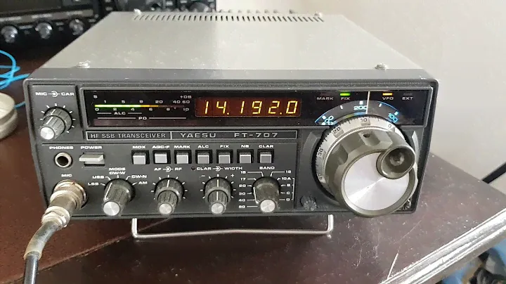 Yaesu FT-707 reception test during contest