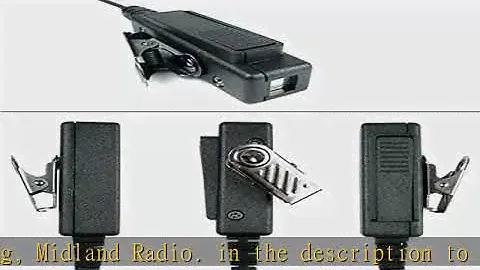 KEYBLU 2-Wire CLS1110 Acoustic Tube Earpiece/Headset with PTT and Mic Surveillance Kit for Motorola
