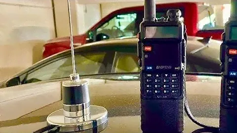Baofeng Basics - Mag Mount Vehicle Antennas With Handheld Radios UV-5R In Vehicles 2 Meter Band MURS