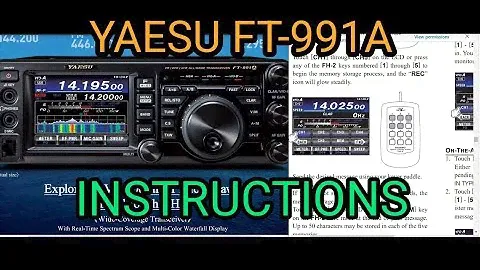 YAESU FT-991A Instruction Manual Link