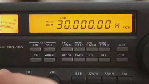 Yaesu FRG-100 memory reset